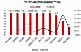 2021年10月文旅集团品牌影响力（MBI）100强榜单